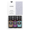 Set of three 10 ml essential oils for stress and relaxation by Edens Garden