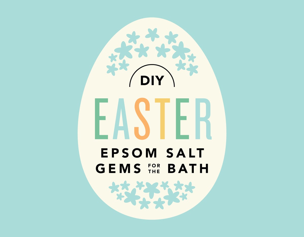 DIY Easter Epsom Salt Gems For The Bath